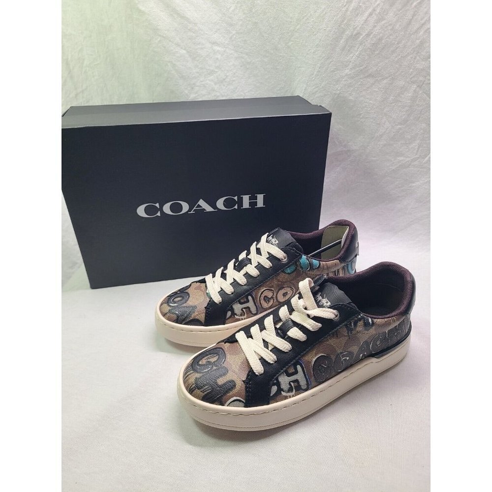 NWT coach Coach X Mint + Serf Clip Low Top Sneaker In Signature CN422 Size 5.5